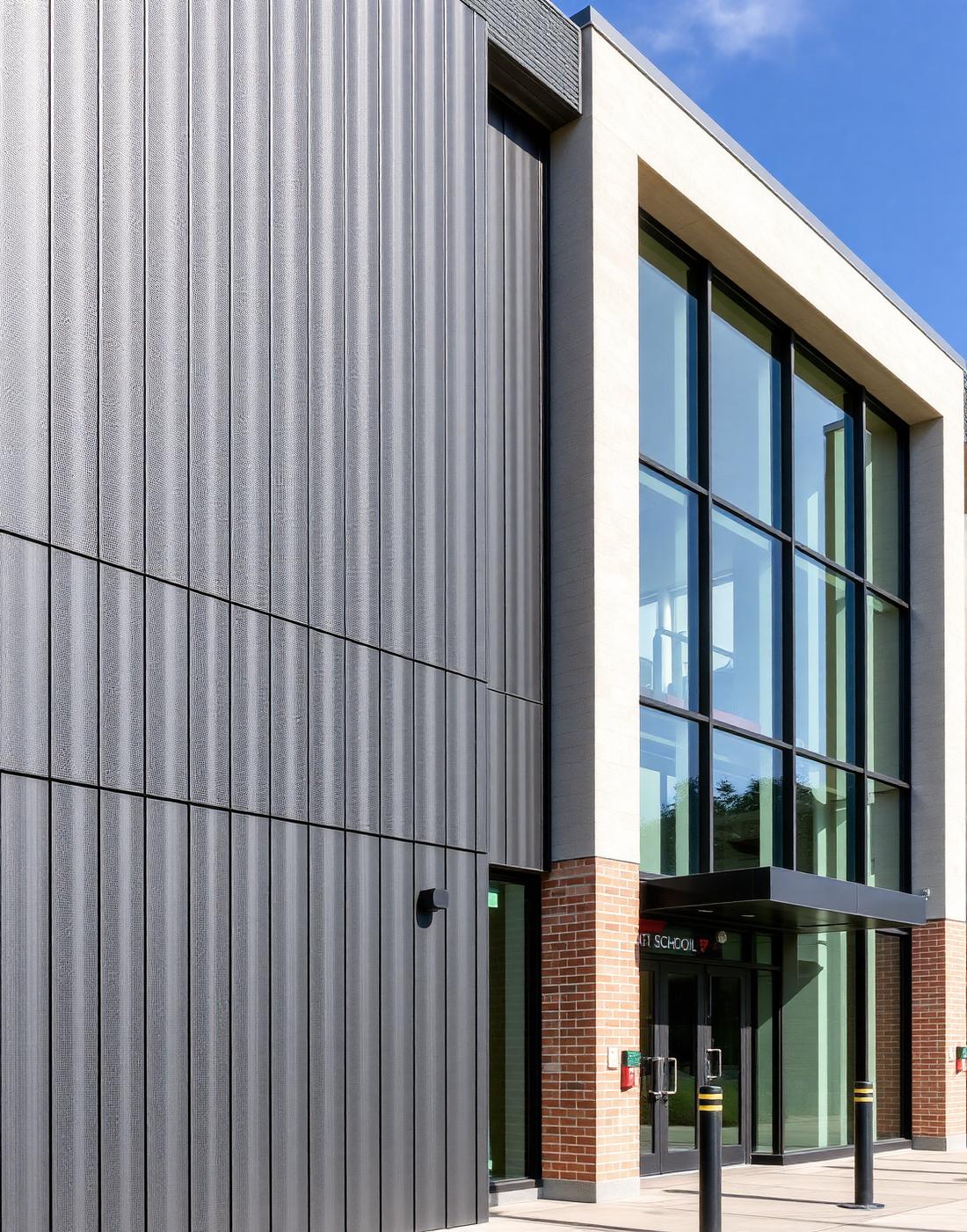 Schools project with HVAC ductwork installation